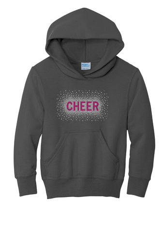 Youth Core Fleece Pullover Hooded Sweatshirt - Diamond Cheer