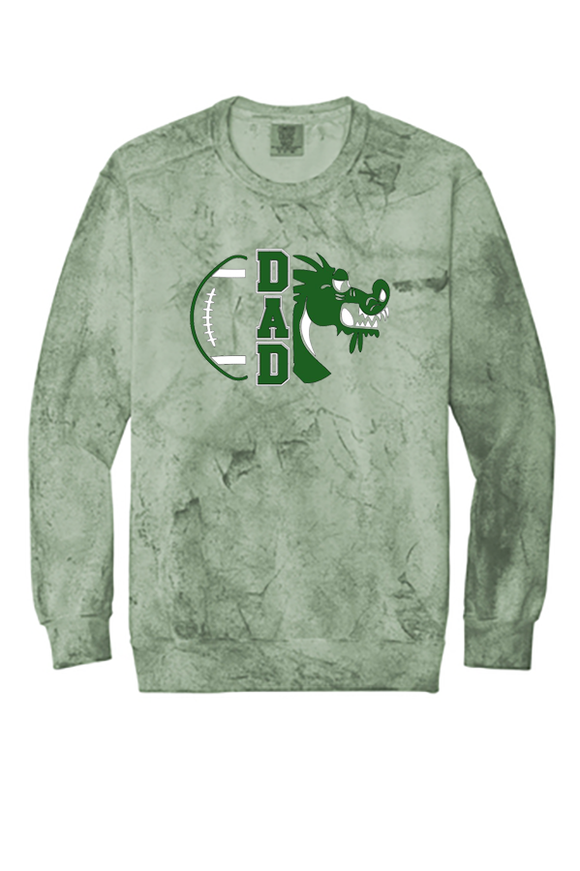 Color Blast Crewneck Sweatshirt - Football Dad