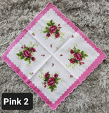 Floral Handkerchiefs with Boarders