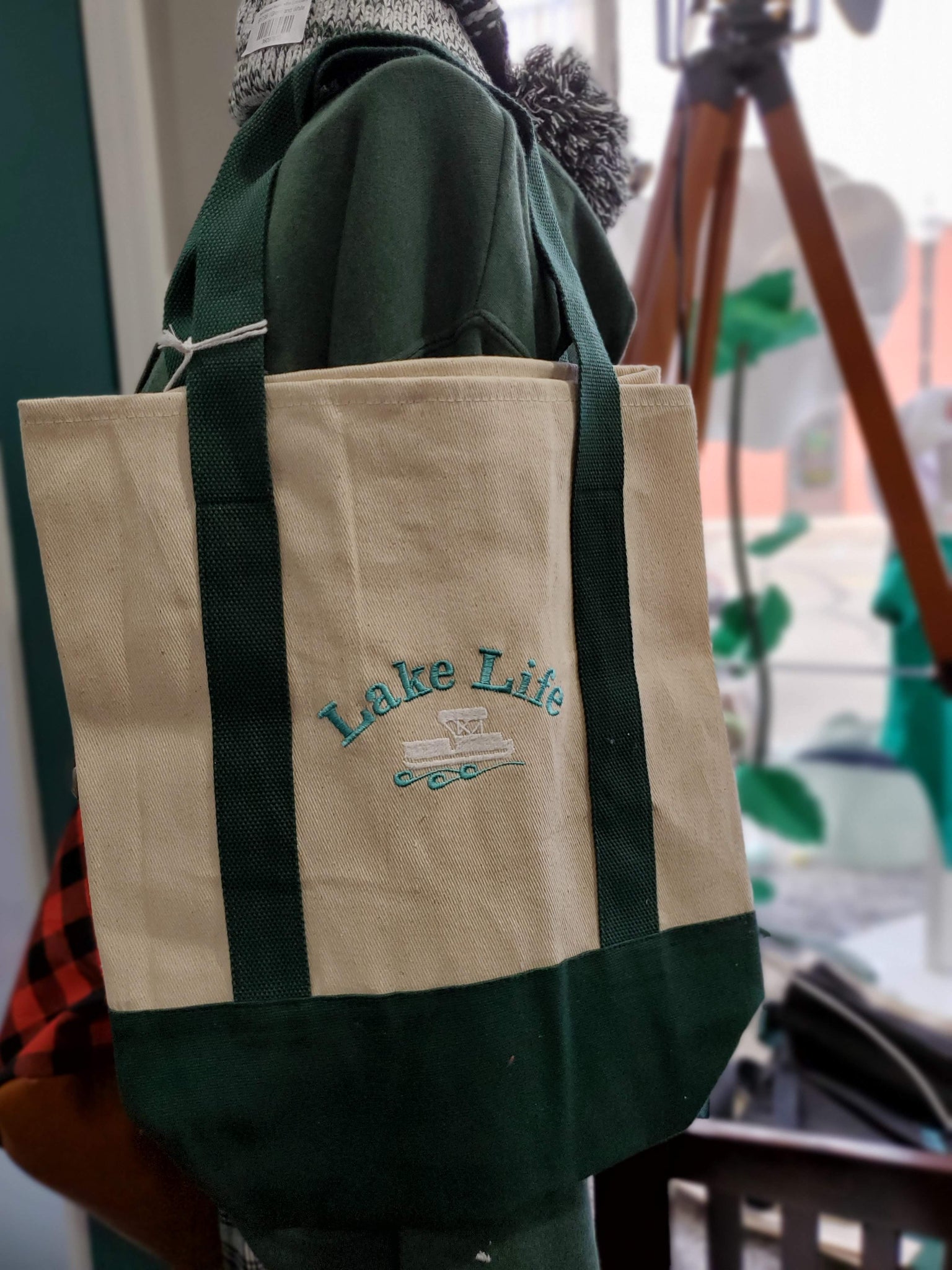 Lake Canvas Tote