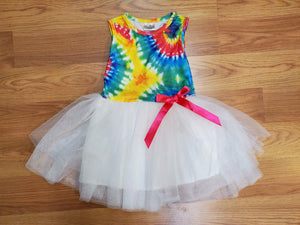 Tie-Dye Rainbow TuTu Dress