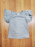 Simple Ruffled Sleeve Shirt