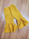 Textured Fit and Flare Pants