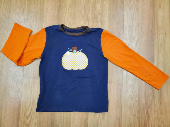 Long Sleeve Pumpkin Applique Shirt