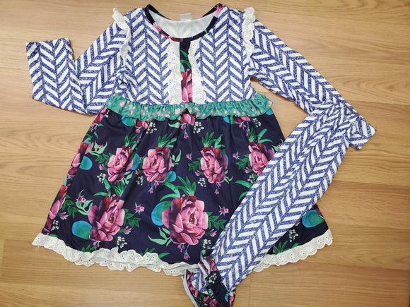 Chevron & Floral Outfit