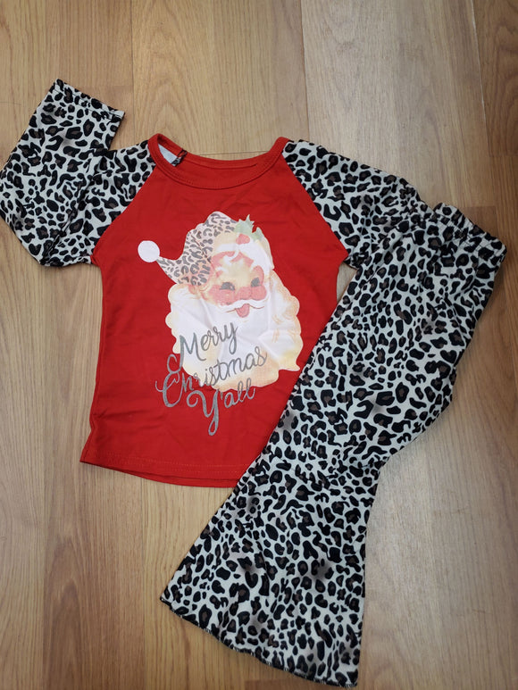 Cheetah Santa PJ Set