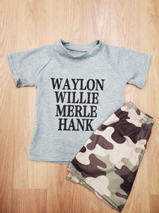 Waylon Willie Merle Hank Kids Set