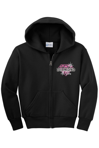 Youth Core Fleece Full Zip Hooded Sweatshirt