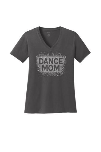 Ladies Core Cotton V-Neck Tee - Diamond Dance