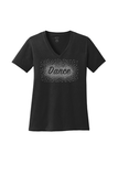 Ladies Core Cotton V-Neck Tee - Diamond Dance