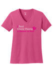 Ladies Core Cotton V-Neck Tee - Diamond Cheer