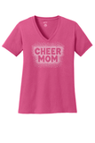 Ladies Core Cotton V-Neck Tee - Diamond Cheer