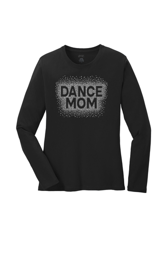 Ladies Long Sleeve Core Cotton Tee - Diamond Dance