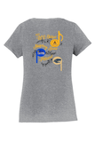 Ladies Short Seeve Fan Favorite V-Neck T