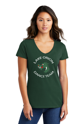 Ladies Short Seeve Fan Favorite V-Neck T