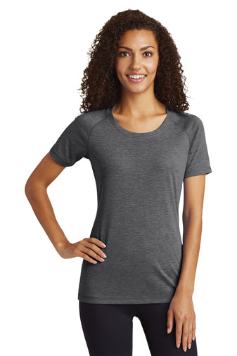 Tri-Blend Wicking Scoop Neck Raglan Tee