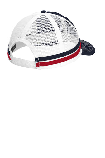 Two-Stripe Snapback Trucker Cap