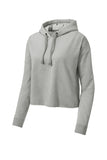 Lake Orion Ladies PosiCharge ® Tri-Blend Wicking Fleece Crop Hooded Pullover