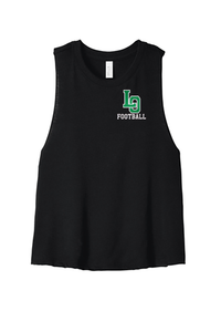 Women's Racerback Cropped Tank - LO Football