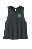 Women's Racerback Cropped Tank - LO Football