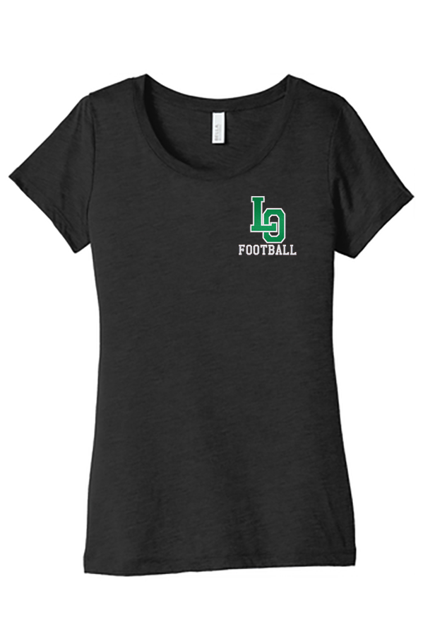 Women's Triblend Short Sleeve Tee - LO Football