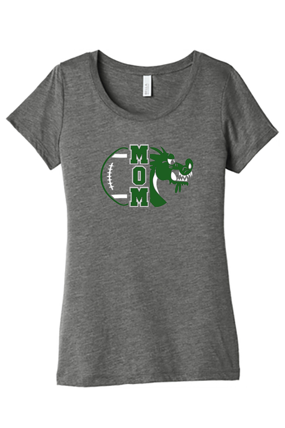 Women's Triblend Short Sleeve Tee - Football Mom