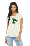 Women's Triblend Short Sleeve Tee - Football Mom