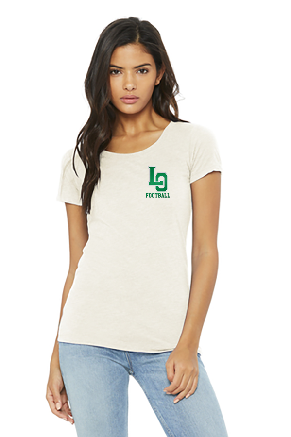 Women's Triblend Short Sleeve Tee - LO Football
