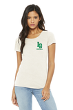 Women's Triblend Short Sleeve Tee - LO Football