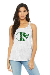 Women's Flowy Racerback Tank - Football Mom