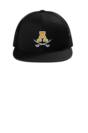 Snapback Flat Bill Trucker Cap
