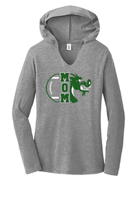 Women's Perfect Tri Long Sleeve Hoodie - Football Mom