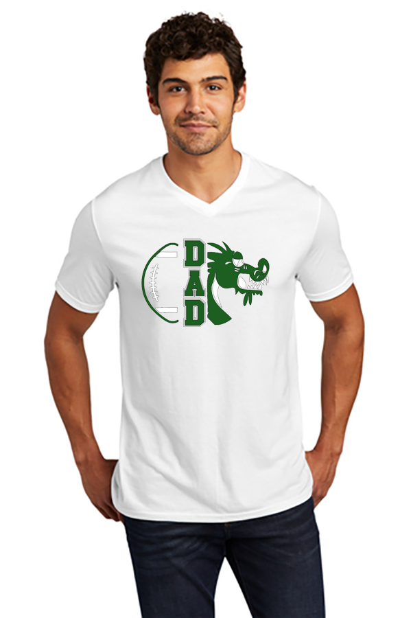 Perfect Tri V-Neck Tee - Football Dad