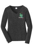 Ladies Long Sleeve Fan Favorite V-Neck Tee - LO Football