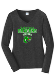 Ladies Long Sleeve Fan Favorite V-Neck Tee - LO Football