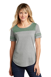 Ladies Tri-Blend Wicking Fan Tee