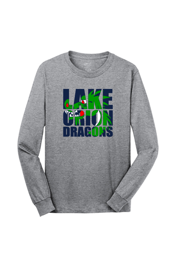 Long Sleeve Core Cotton T - Lake Orion Dragons