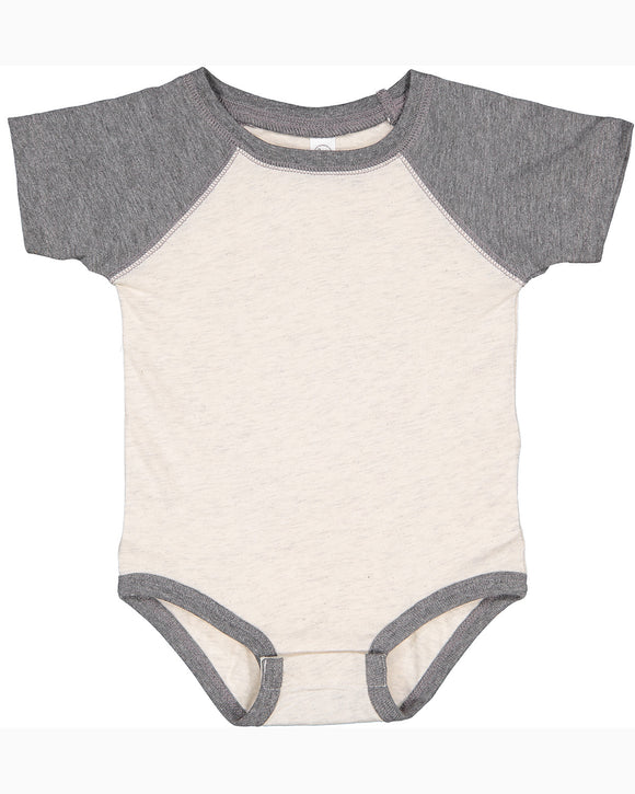 Short Sleeve Baseball Onesie